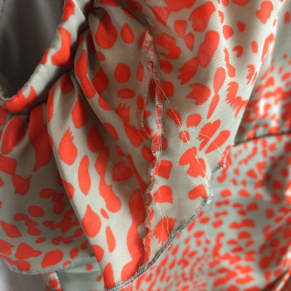 Teeze Me Mini Dress Silver Orange Sexy Juniors 5 M - Picture 8 of 11